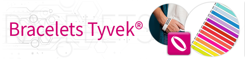 Impression de bracelets Tyvek®